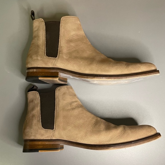 Aldo chelsea boots color is buff / light tan men’s 9 - Picture 4 of 9